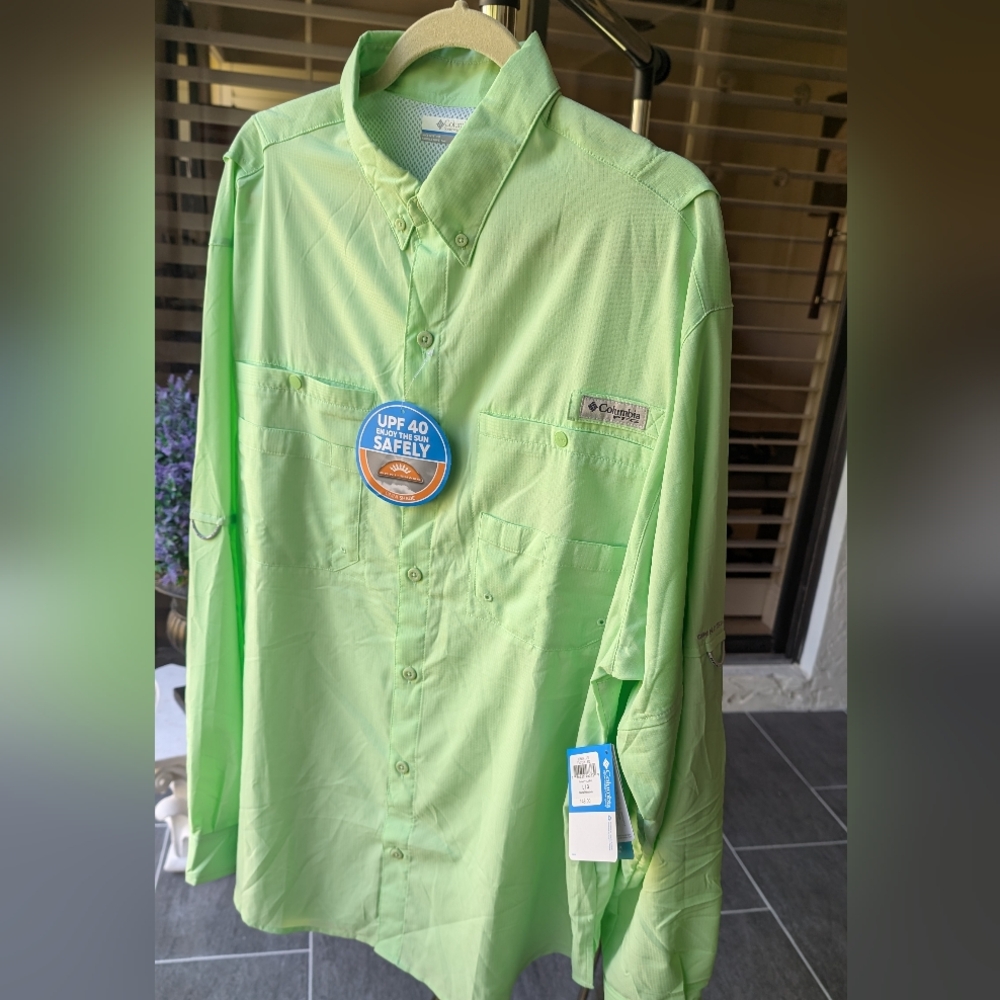 NWT COLUMBIA MEN'S PFG TAMIAMI II LONG SLEEVE FISHING SHIRT